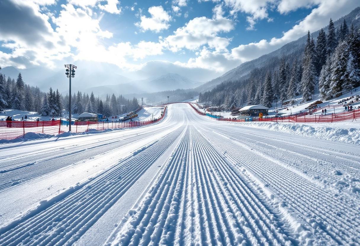 Pattinatori artistici in azione al Road to 26 Trophy