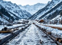 Immagine di un atto di sabotaggio a Cortina