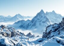 Scialpinista sulle Cime di Val Loga in inverno