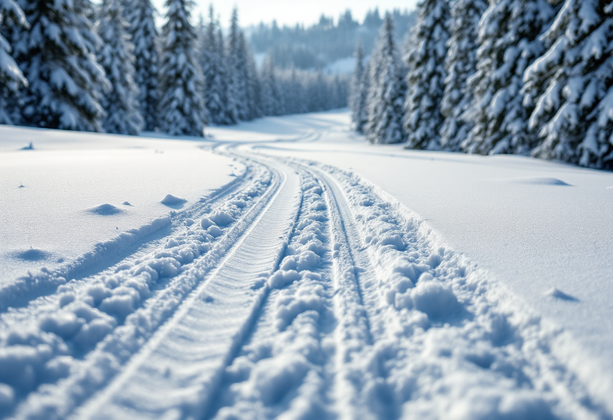 Atleti francesi di biathlon in preparazione a Lenzerheide