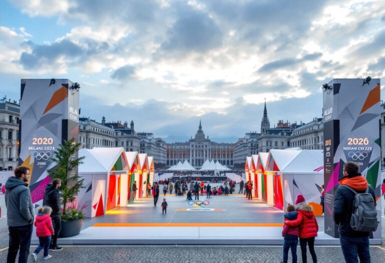 Villaggio sportivo in preparazione per le Olimpiadi 2026