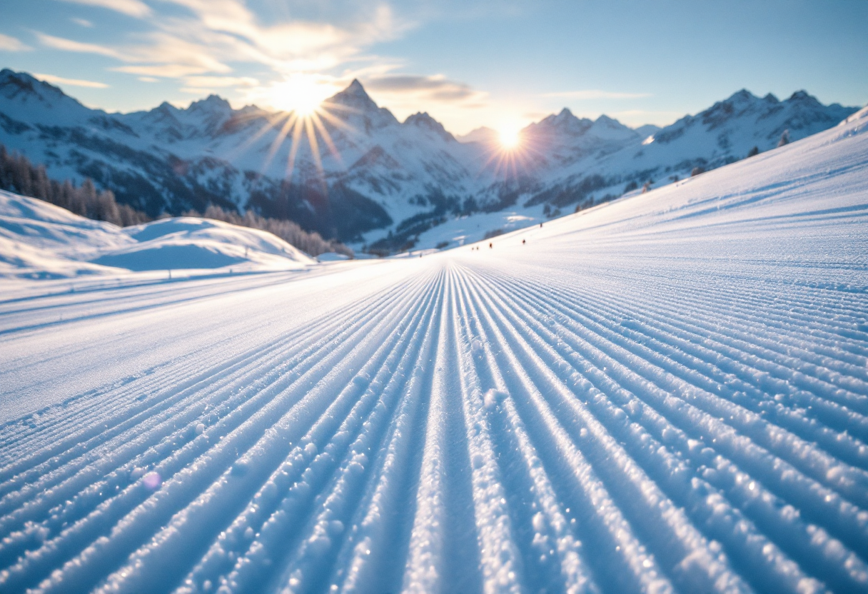 Beatrice Laurent durante la mass start di 20 km a Dobbiaco