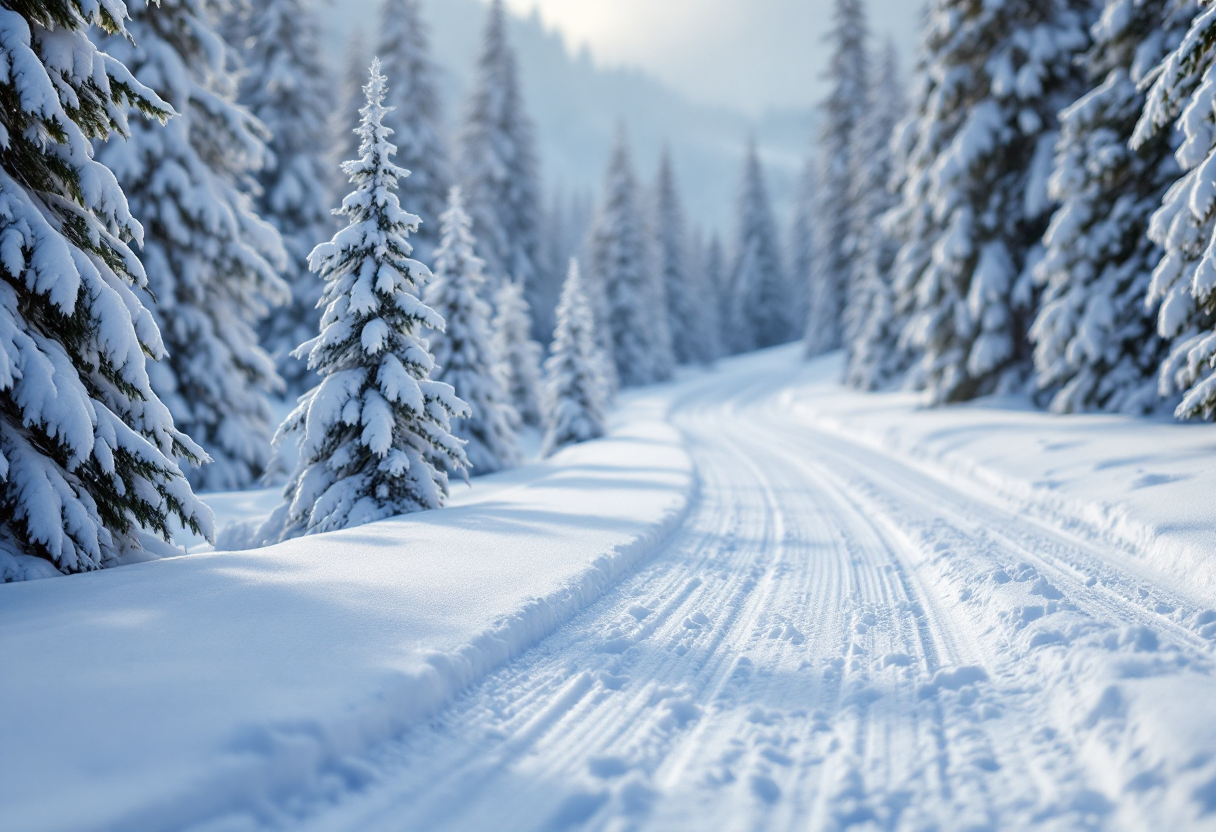 Atleta in azione durante il biathlon ai CISM 2023