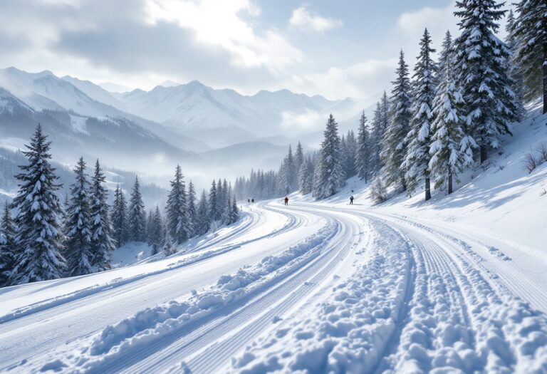 Atleti in azione ai Campionati Italiani di Biathlon 2024