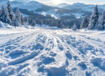 Atleti in azione durante il snowboard cross a Idre Fjäll