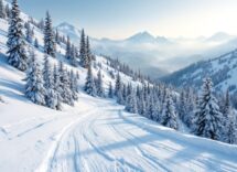 Atleti in azione nel biathlon e salto con gli sci