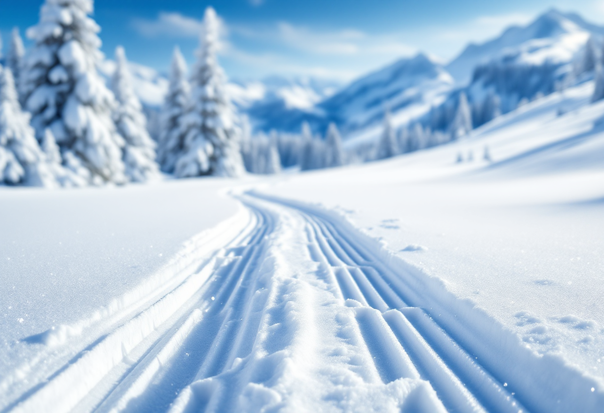 Atleti in azione durante le gare di sci di fondo a Hovden