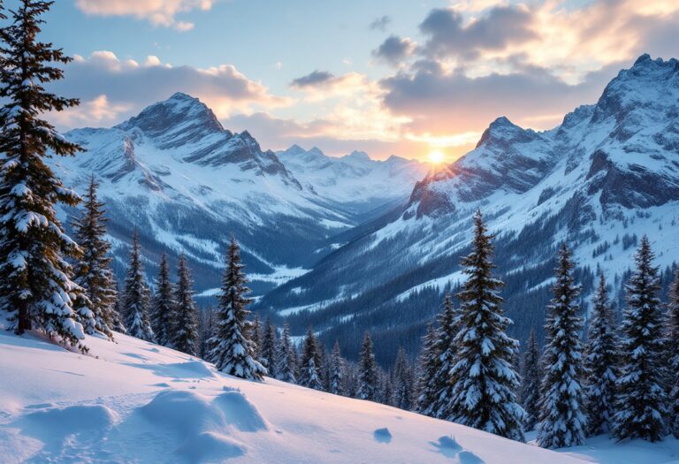 Atleti in azione durante le gare di sport invernali