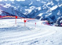 Martina Beccari durante la gara di slalom Allievi