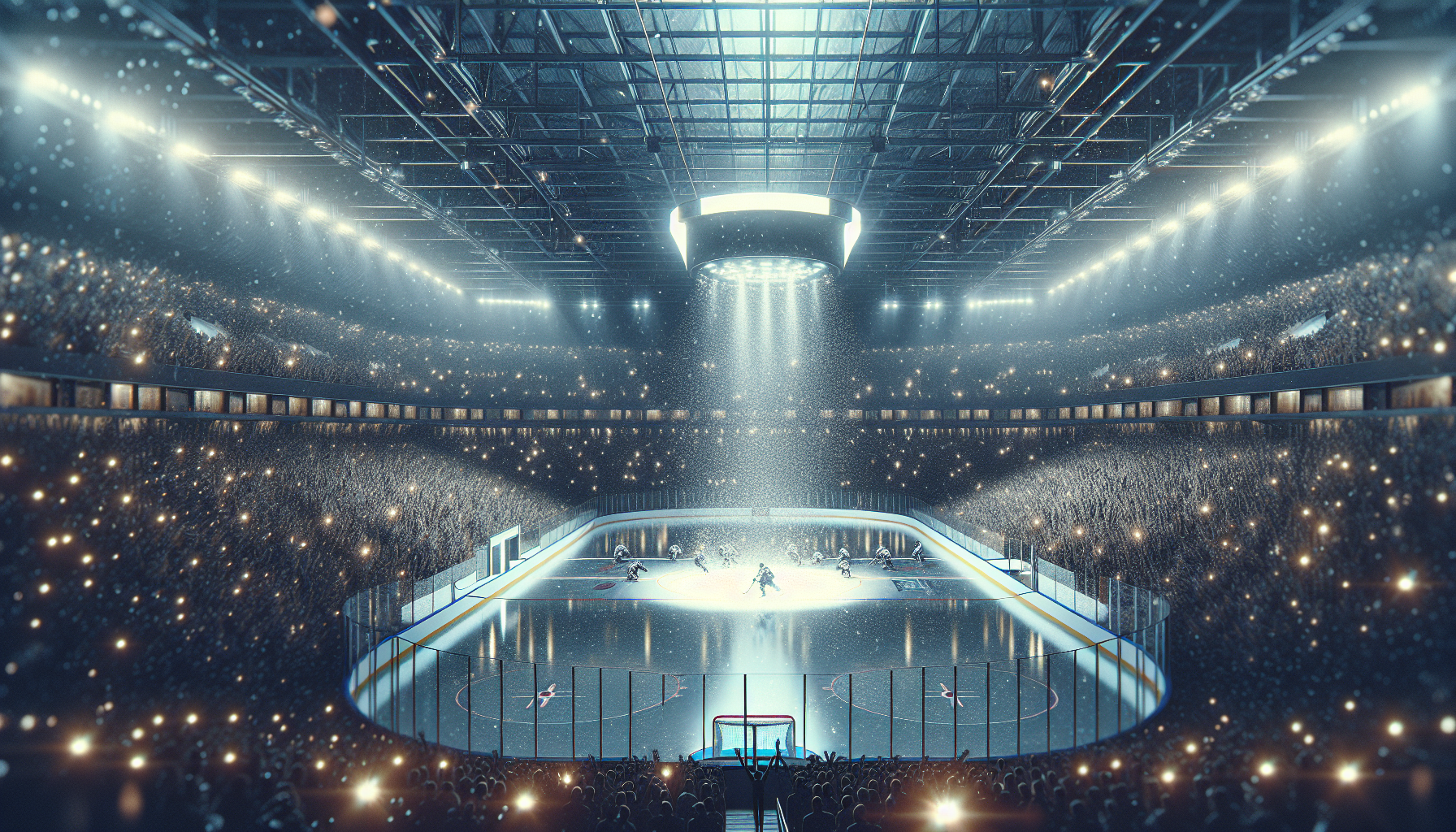 Maxim Naumov in azione sul ghiaccio durante un tributo