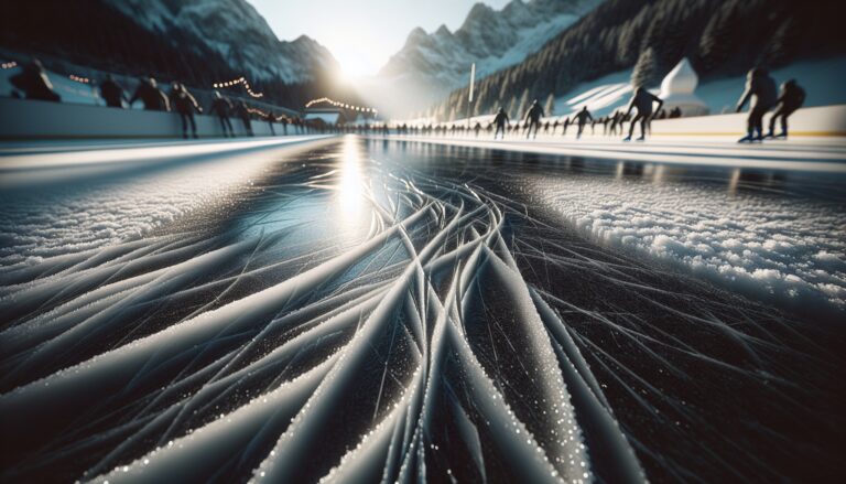 Atleta che pattina sul ghiaccio con eleganza e passione