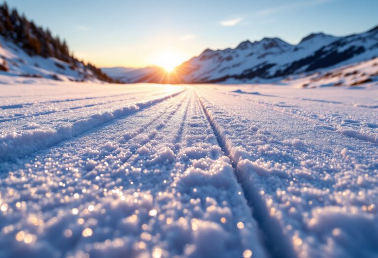 Atleti in azione durante la pattuglia nel biathlon