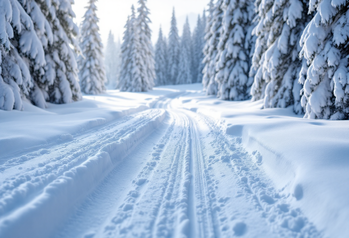 Samuela Comola durante una gara di biathlon a Nove Mesto