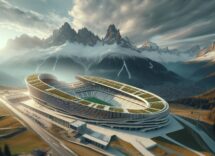 Vista dello Ski Stadium in Lombardia per le Olimpiadi 2026