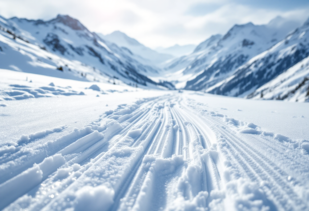 Tommaso Giacomel festeggia sul podio dell'inseguimento maschile