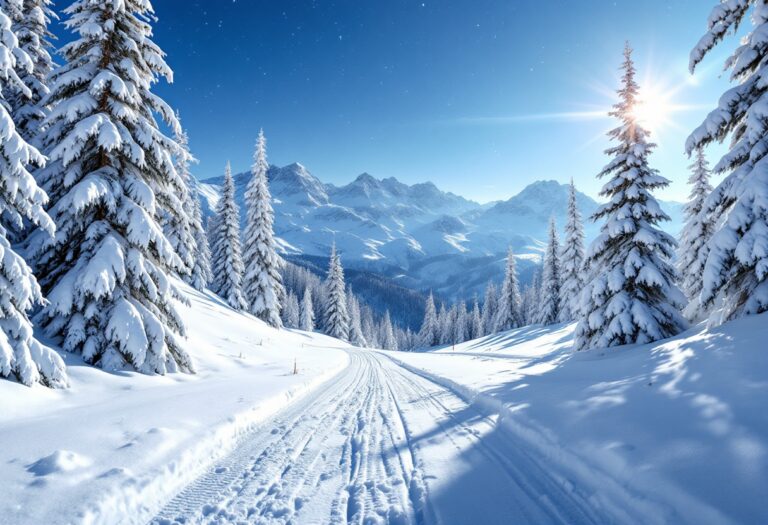 Atleta sloveno in azione durante le gare di salto con gli sci