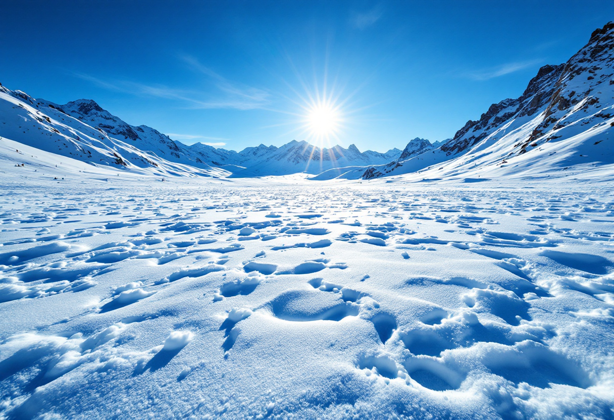 Valentina Greggio durante la gara di sci di velocità a Vars