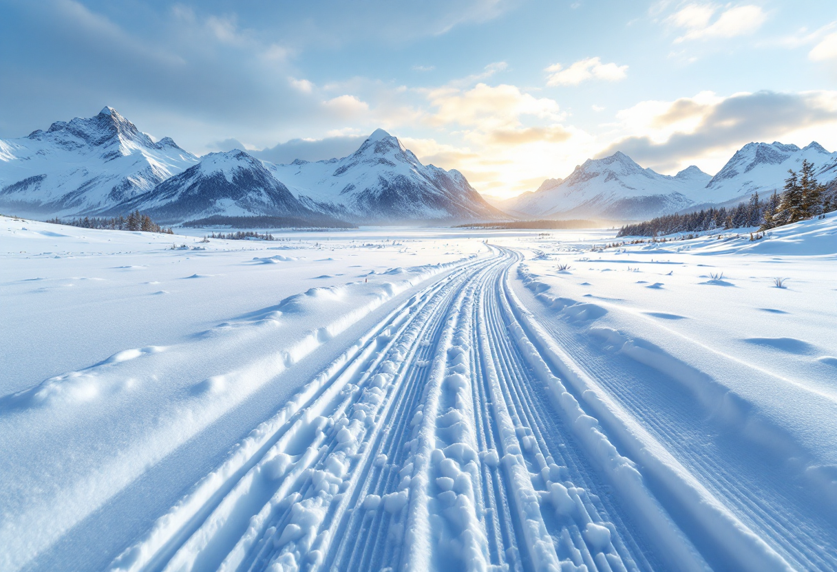 Atleti norvegesi festeggiano la vittoria nella staffetta