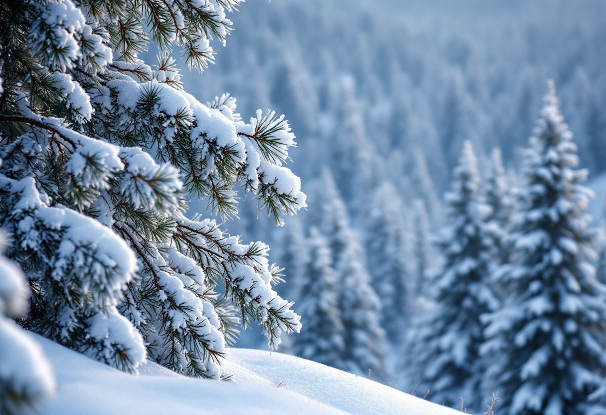 Atleta in azione durante una gara di biathlon