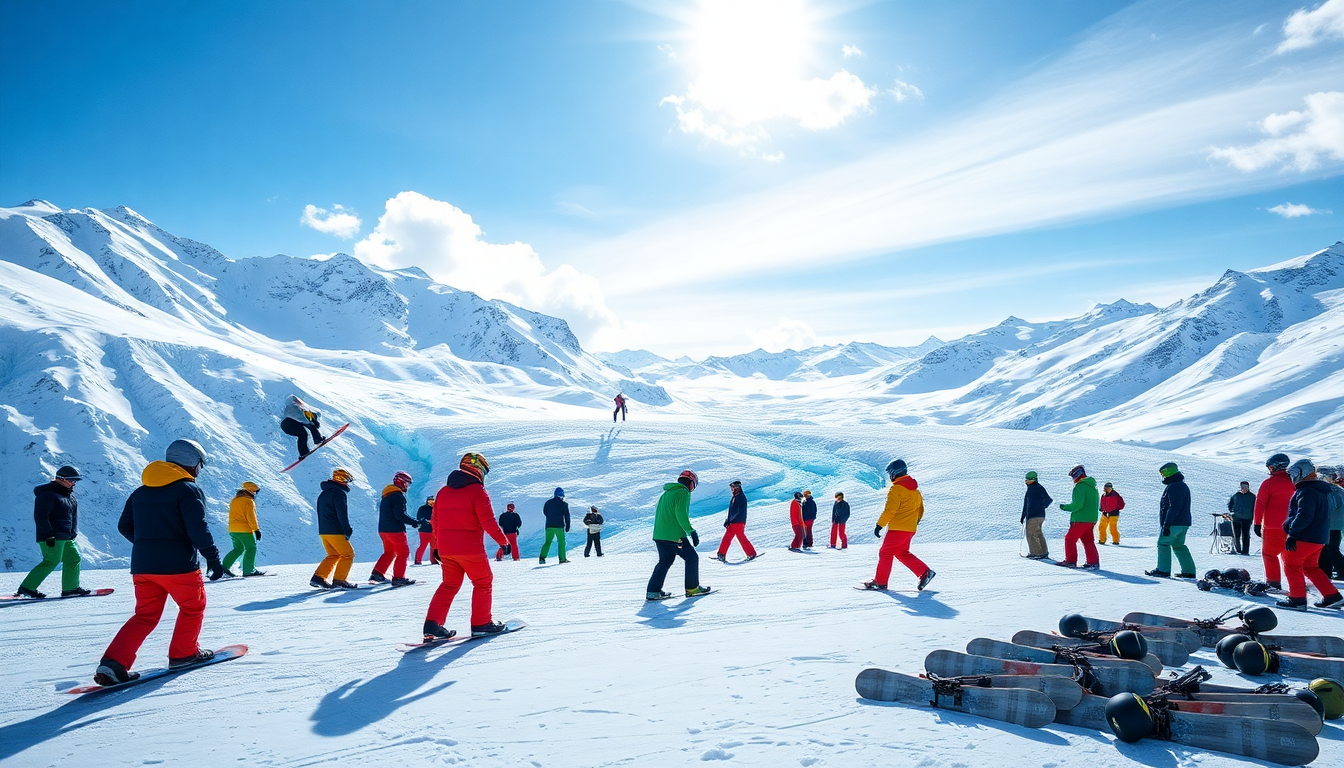 la nazionale italiana di snowboard cross si allena intensamente sul ghiacciaio stelvio 1750155563