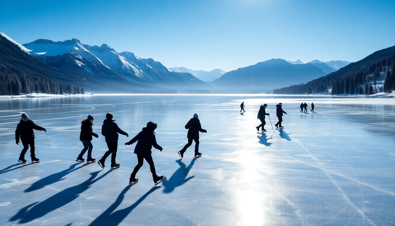 un inverno da sogno al lago sompunt pattinaggio e curling python 1753446516