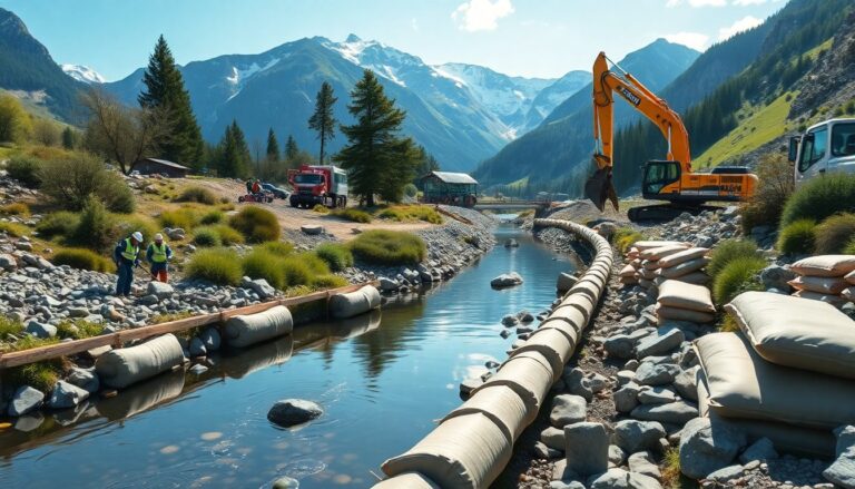 preparativi a cortina sicurezza potenziata lungo il boite per le olimpiadi 1761783820