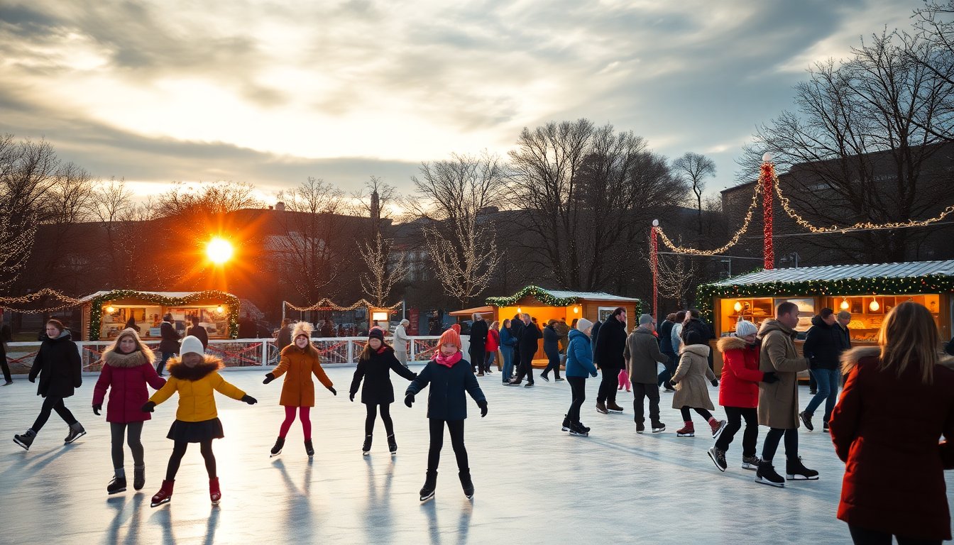 Pista di Pattinaggio Cristal Ice a Foggia: Divertimento Sotto le Stelle per le Festività