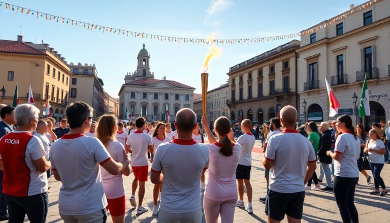 foggia celebra larrivo della fiamma olimpica il 1 gennaio 2026 1765301699