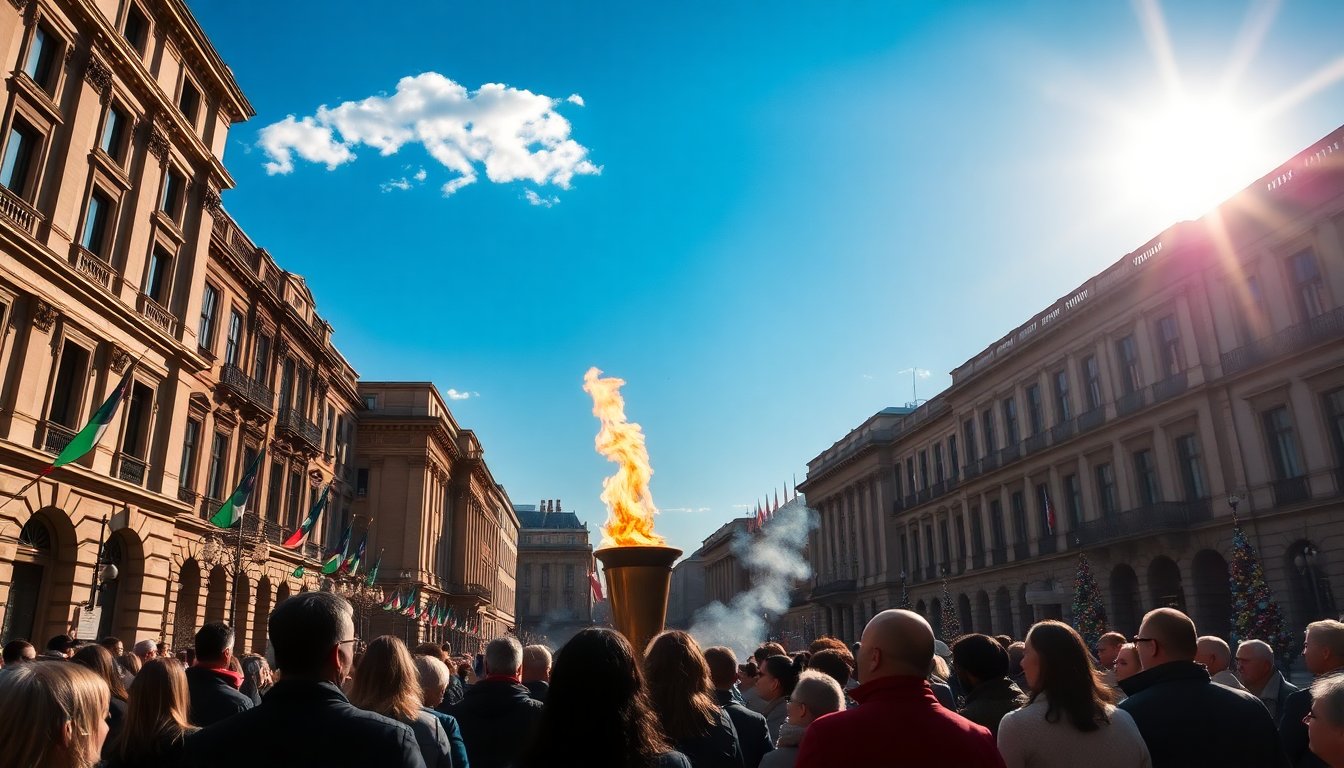 la fiamma olimpica a napoli simbolo di unita e speranza per il natale 1767095390