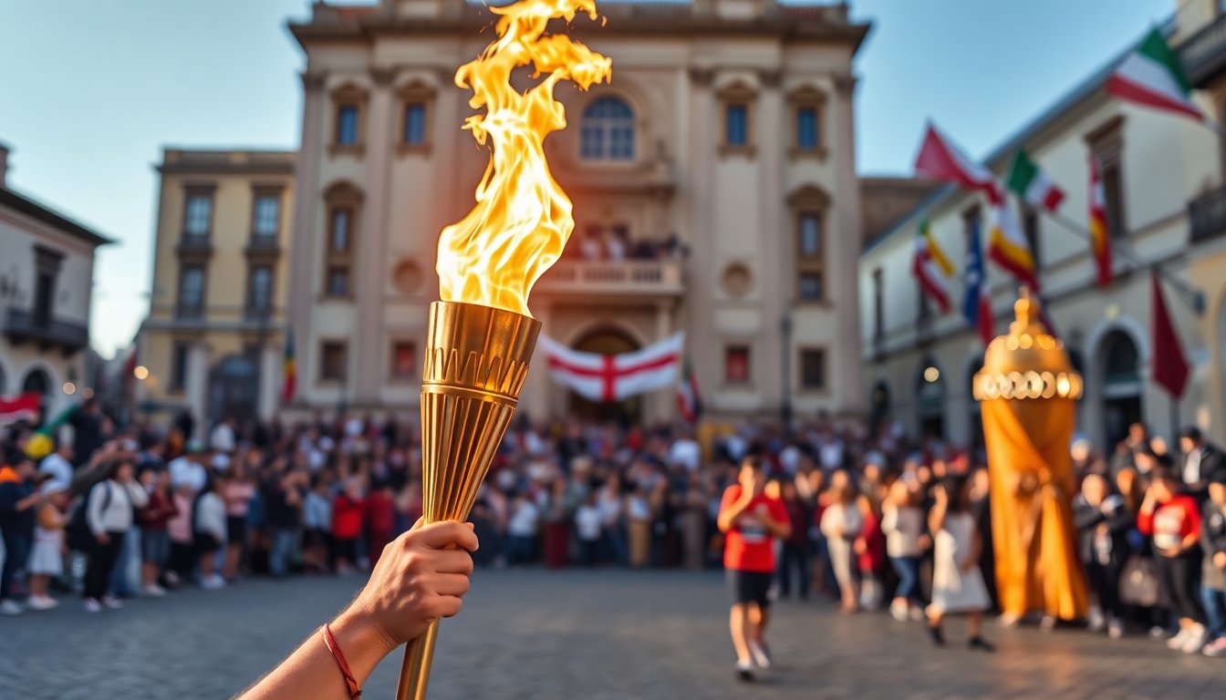 la fiamma olimpica arriva a foggia un evento imperdibile 1766596247