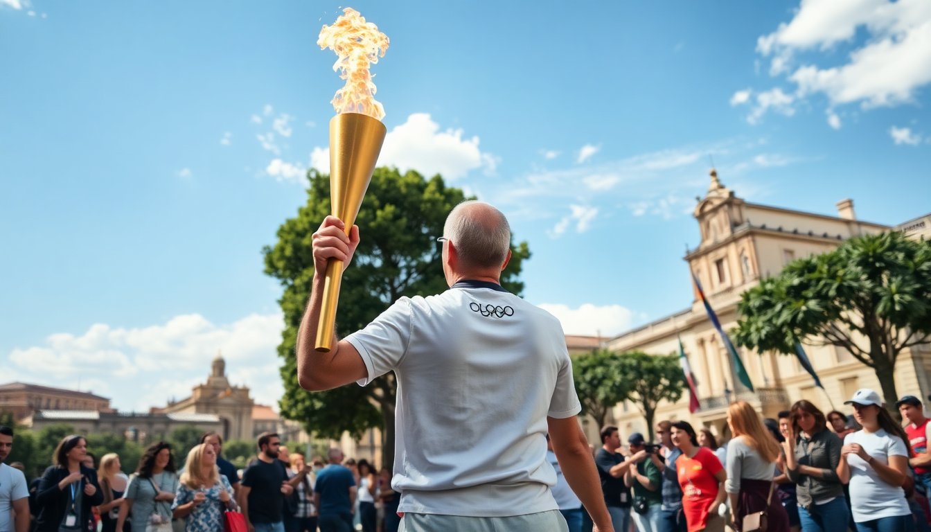 pietro guarino accende la fiamma olimpica a cosenza un evento storico 1766537501