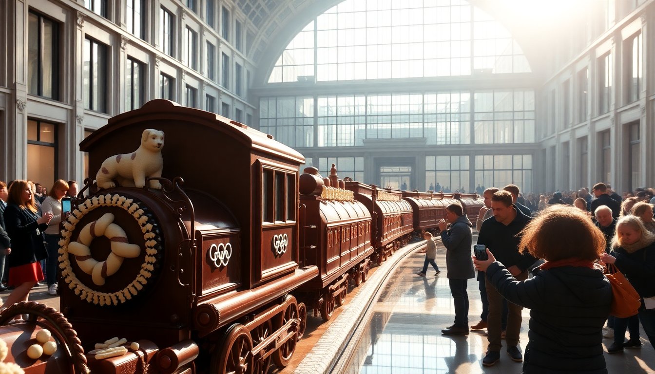 un treno di cioccolato di 52 metri la dolce inaugurazione per milano cortina 2026 1764732724