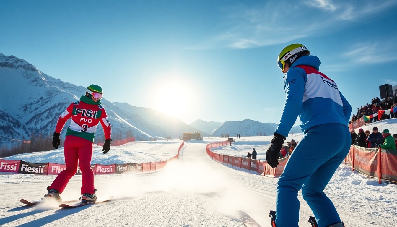 atleti fisi fvg in competizione a colere per la coppa italia di snowboardcross 1769848725