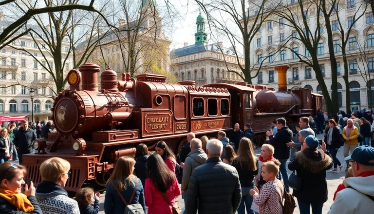 il treno di cioccolato piu lungo del mondo arriva a milano per le olimpiadi 2026 1769077185