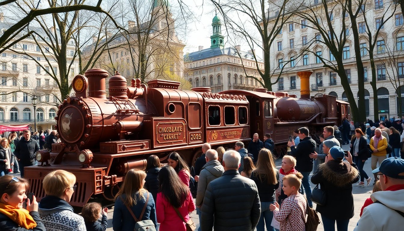 il treno di cioccolato piu lungo del mondo arriva a milano per le olimpiadi 2026 1769077185