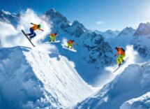 impressionanti performance di sci e snowboard a sella nevea 1768738012