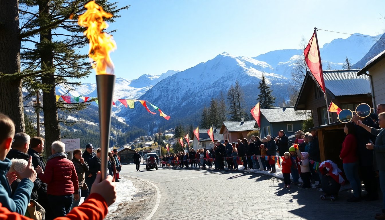 la fiamma olimpica arriva ad aprica preparativi per le olimpiadi del 2026 1769724413