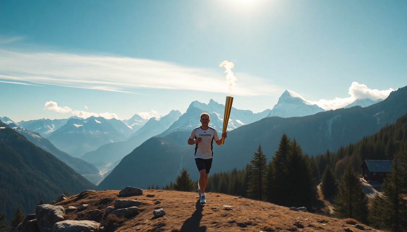 la fiamma olimpica attraversa le alpi verso le olimpiadi 2026 1768237444