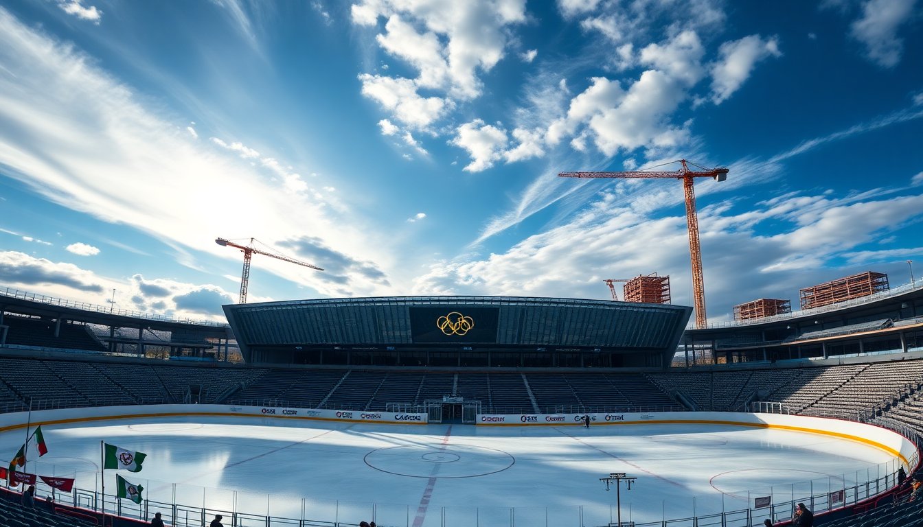 milano cortina 2026 aggiornamenti sullice hockey arena e il suo stato attuale 1768241025