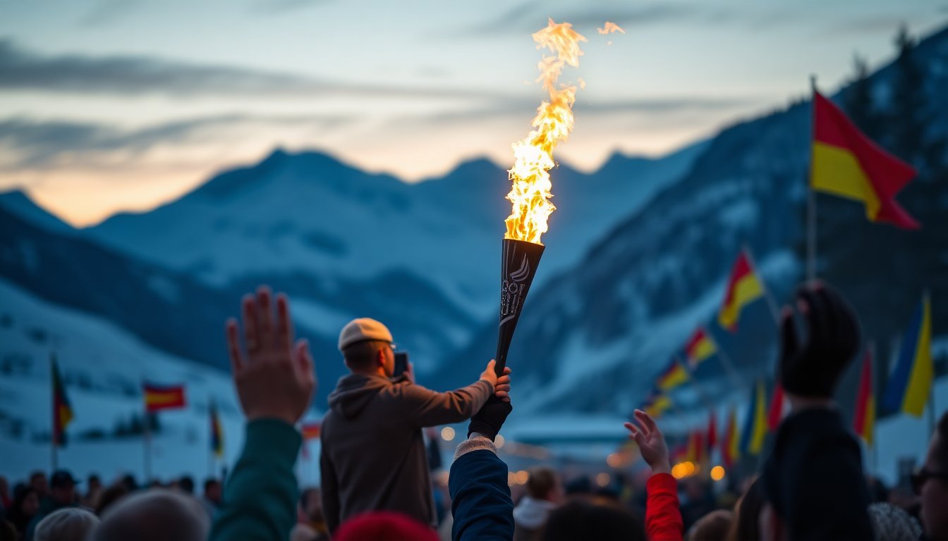 sondrio celebra larrivo della fiamma olimpica per milano cortina 2026 1769562952