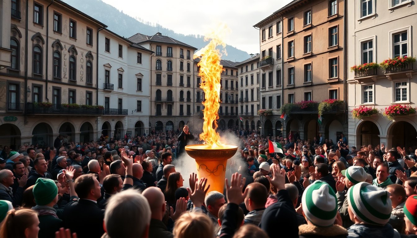 trento celebra larrivo della fiamma olimpica per milano cortina 2026 1768861910