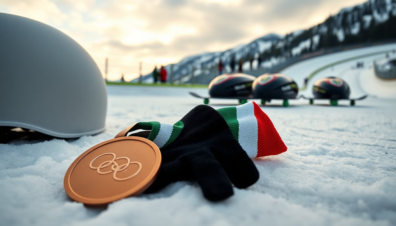 bronzo storico per litalia nel team relay di slittino a milano cortina 2026 1771027872