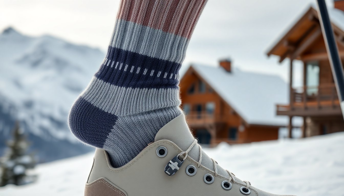 Calze tecniche da sci alpino in seta e cashmere – produzione Italia