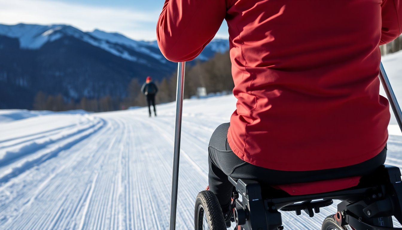 Evento di sci di fondo: 24 partecipanti e apripista della Polisportiva Disabili Vallecamonica