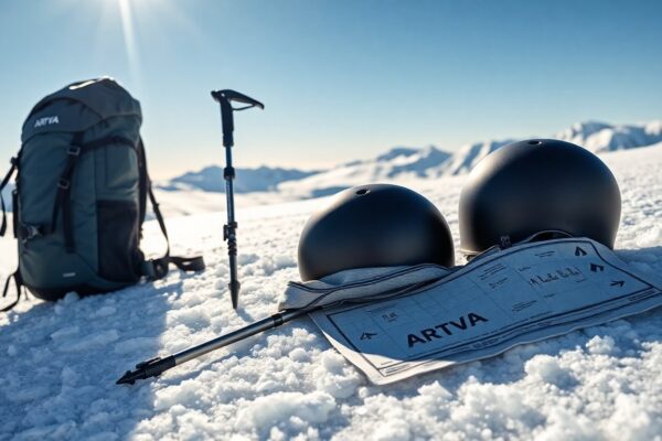 Sicurezza nello sci alpinismo: ARTVA, pala, sonda e metodo 3x3