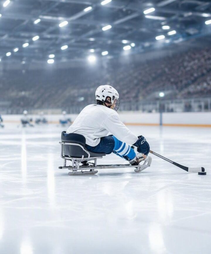 Guida al para ice hockey: scivoli sledge, bastoni doppi e contatto regolamentato
