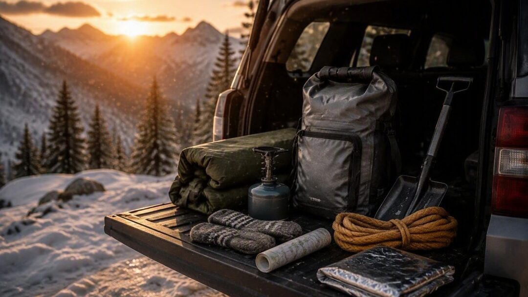 Kit invernale auto e zaino: tecniche per neve estrema