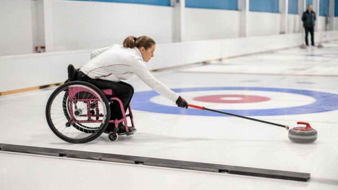 Strategie di curling in carrozzina su angolo e peso