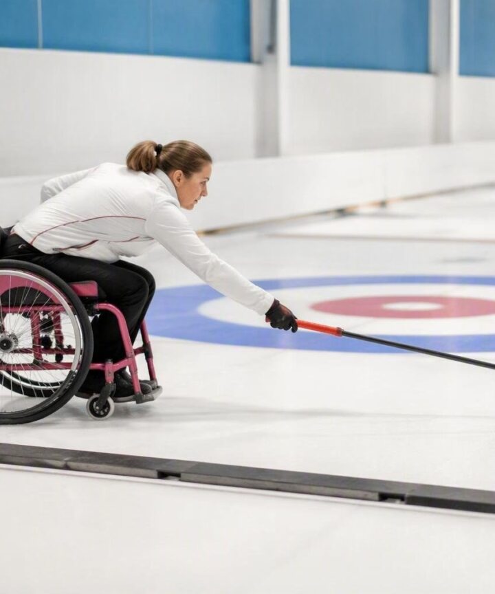 Strategie di curling in carrozzina su angolo e peso