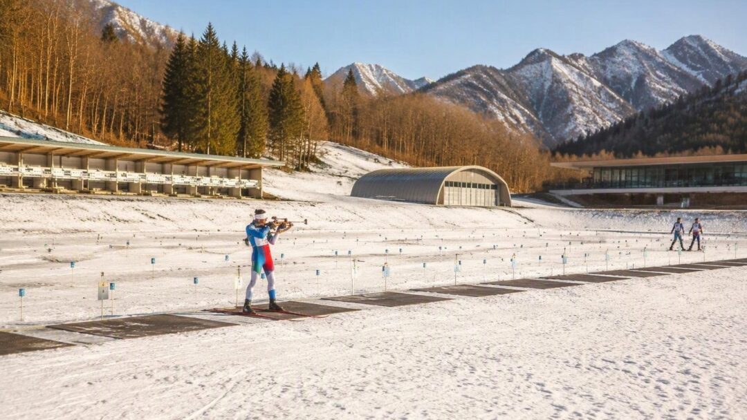 Team italiano di biathlon a Valle Pesio: giovani e nuove strutture